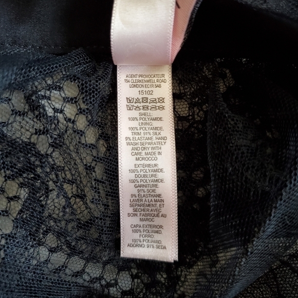 NEW AGENT PROVOCATEUR ELSEY LACE & MESH LINGERIE BLACK SKIRT SIZE 3 AP (MEDIUM) - Picture 16 of 16